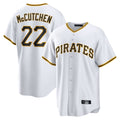 tocy P.Pirates #22 Andrew McCutchen Player White Home Game Stitched Jerseys