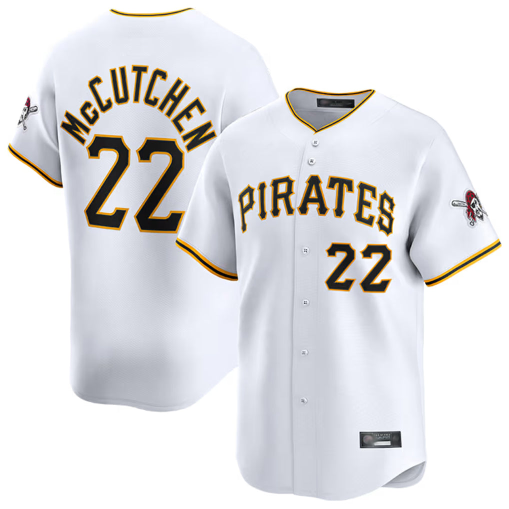 tocy P.Pirates #22 Andrew McCutchen Player White Home Limited Stitched Jerseys