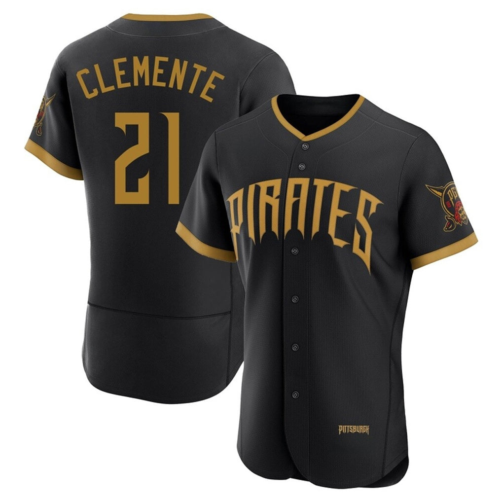 tocy P.Pirates #21 Roberto Clemente Player Black 2026 City Connect Home Limited Elite Stitched Jerseys
