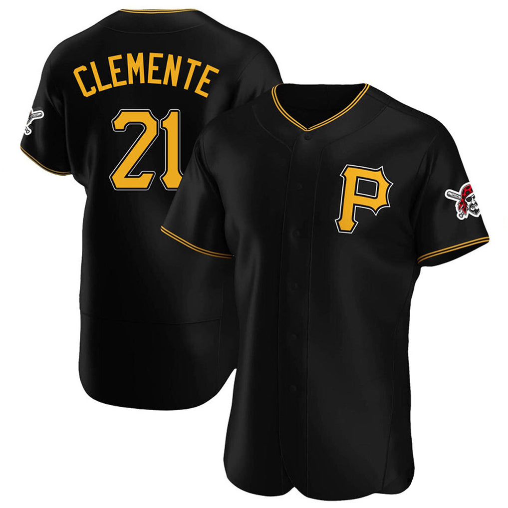 tocy P.Pirates #21 Roberto Clemente Player Black Alternate 2025 Home Limited Elite Stitched Jerseys