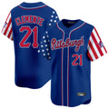 tocy P.Pirates #21 Roberto Clemente Player Royal 2025 Independence Day Vapor Premier Limited Stitched Jerseys