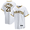 tocy P.Pirates #21 Roberto Clemente Player White Home Game Stitched Jerseys
