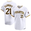 tocy P.Pirates #21 Roberto Clemente Player White Home Limited Stitched Jerseys