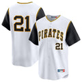 tocy P.Pirates #21 Roberto Clemente Player White Throwback Cooperstown Limited Stitched Jerseys