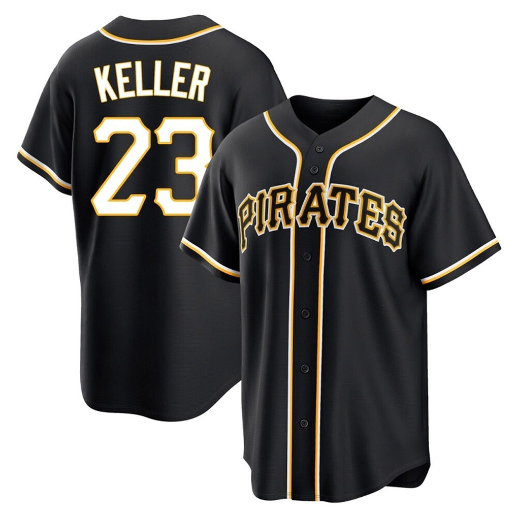 tocy P.Pirates #23 Mitch Keller Player Black Fashion Out Home Game Stitched Jerseys