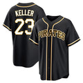 tocy P.Pirates #23 Mitch Keller Player Black Fashion Out Home Game Stitched Jerseys