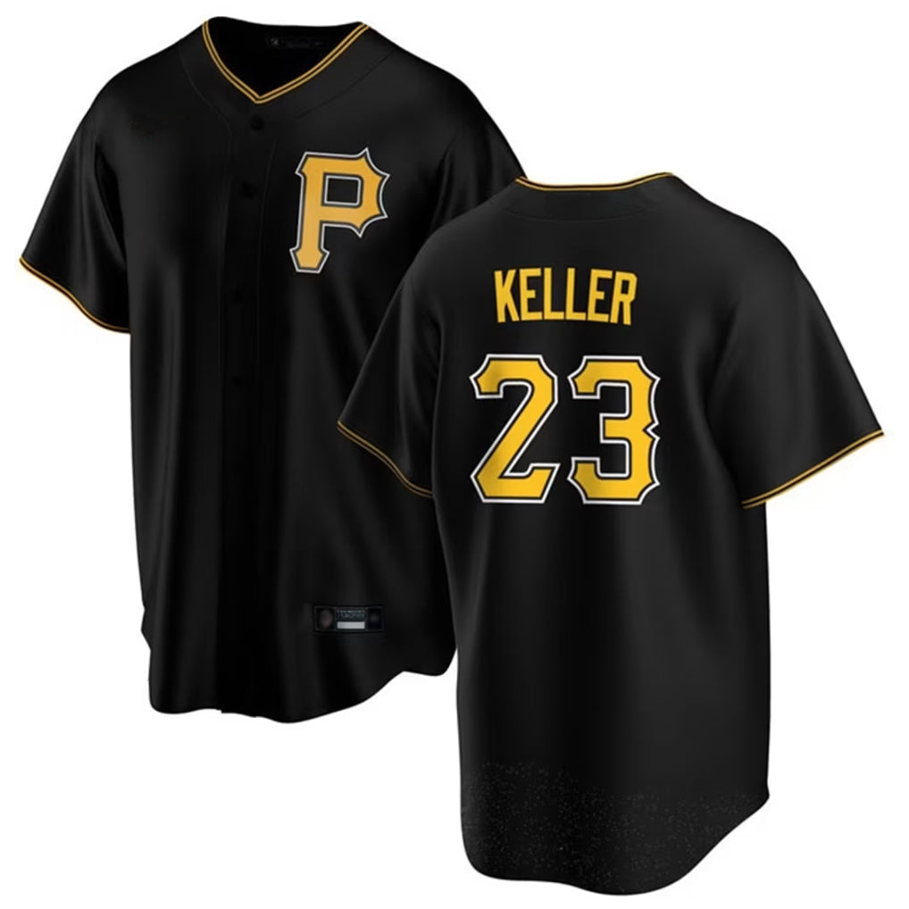 tocy P.Pirates #23 Mitch Keller Player Black Home Game Stitched Jerseys