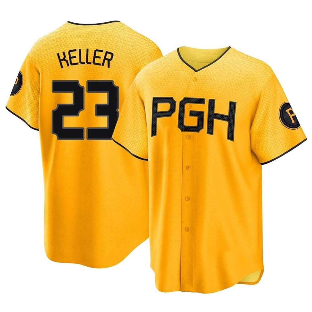 tocy P.Pirates #23 Mitch Keller Player Gold City Connect Home Game Stitched Jerseys