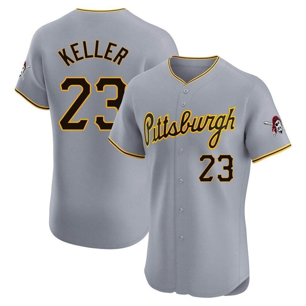 tocy P.Pirates #23 Mitch Keller Player Gray Road Home Limited Elite Stitched Jerseys
