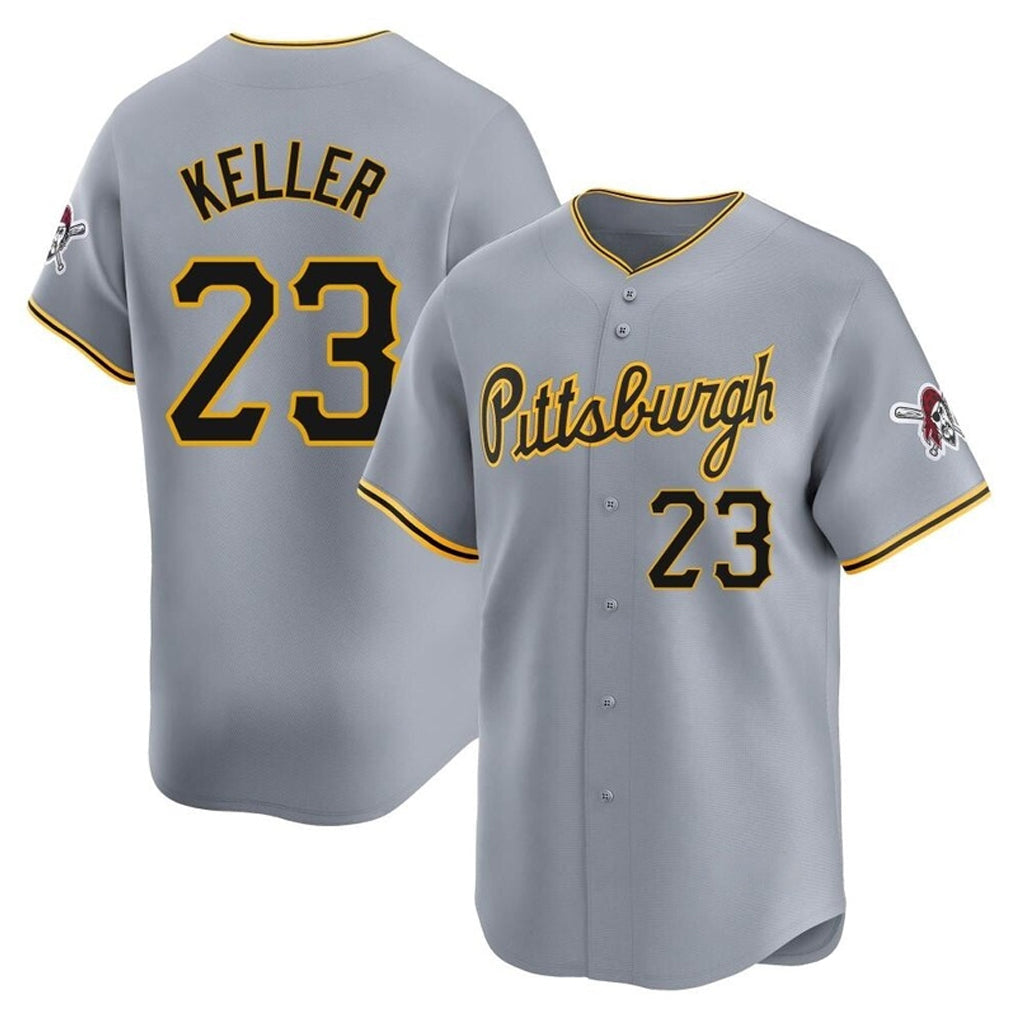 tocy P.Pirates #23 Mitch Keller Player Gray Road Home Limited Stitched Jerseys