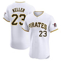 tocy P.Pirates #23 Mitch Keller Player White Home Limited Elite Stitched Jerseys