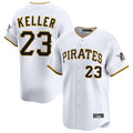 tocy P.Pirates #23 Mitch Keller Player White Home Limited Stitched Jerseys