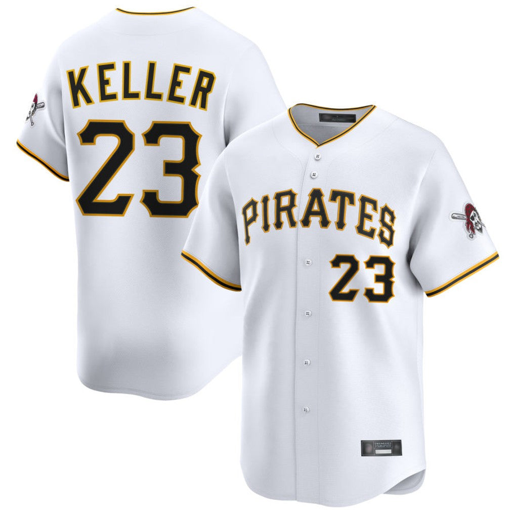 tocy P.Pirates #23 Mitch Keller Player White Home Limited Stitched Jerseys