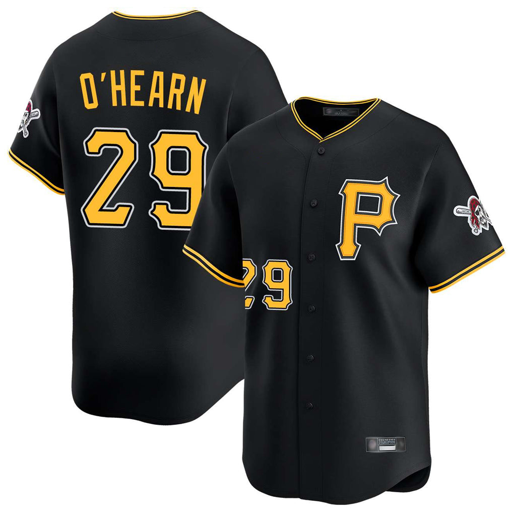 tocy P.Pirates #29 Ryan O'Hearn Player Black Alternate Limited Game Stitched Jerseys