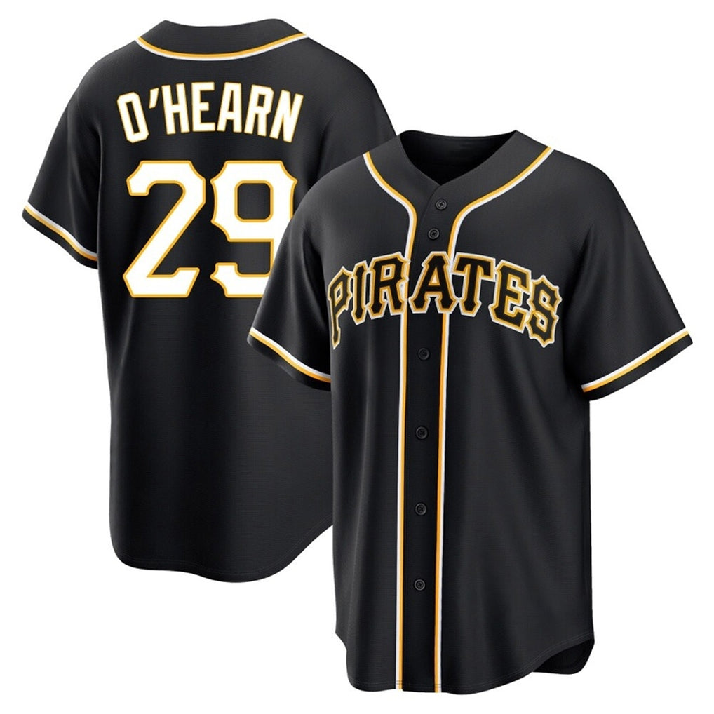 tocy P.Pirates #29 Ryan O?¡®Hearn Player Black Fashion Out Home Game Stitched Jerseys