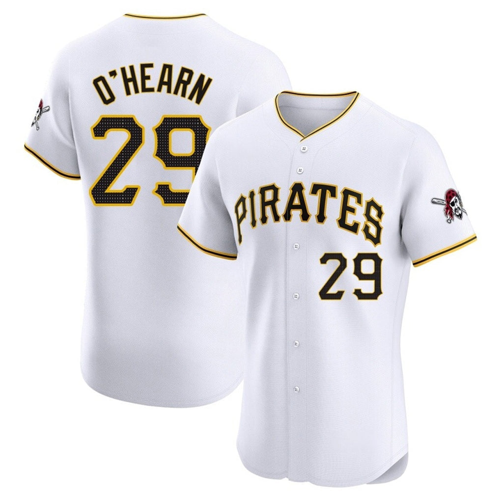 tocy P.Pirates #29 Ryan O'Hearn Player White Home Limited Elite Stitched Jerseys