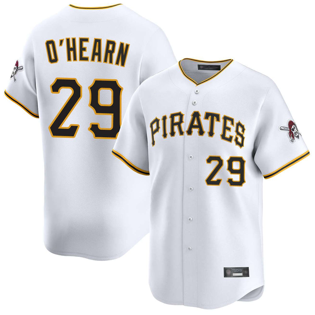 tocy P.Pirates #29 Ryan O'Hearn Player White Home Limited Stitched Jerseys
