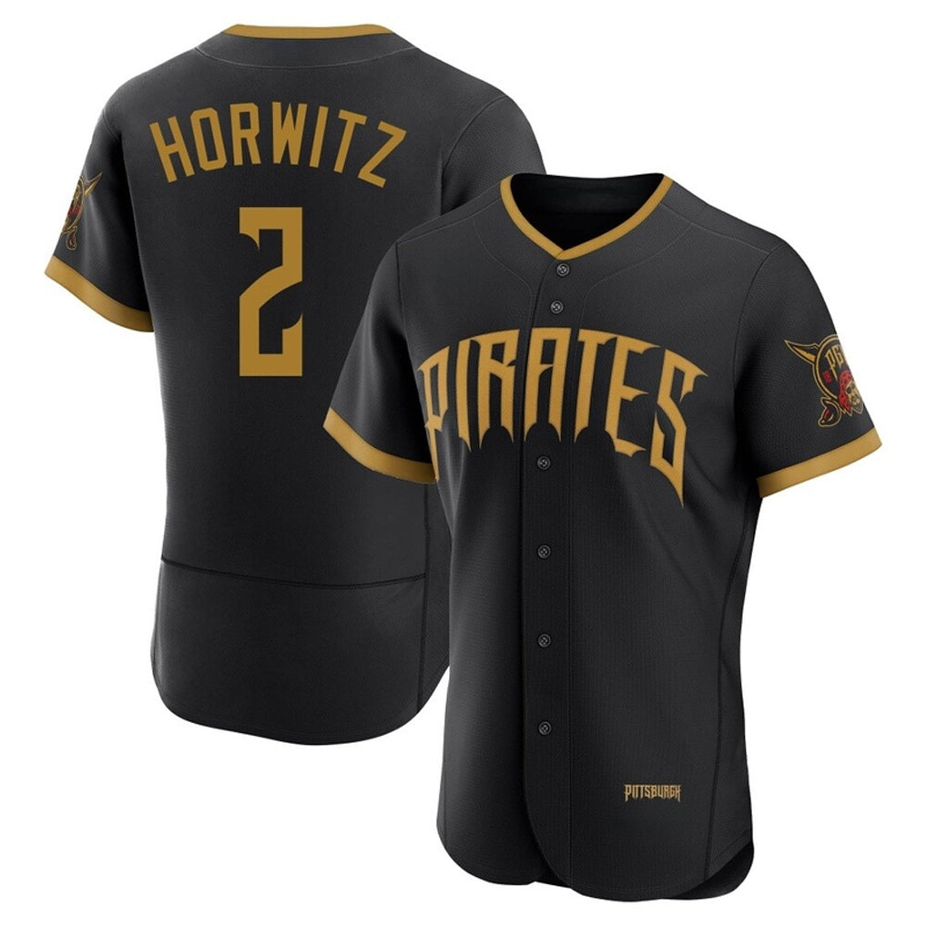 tocy P.Pirates #2 Spencer Horwitz Player Black 2026 City Connect Home Limited Elite Stitched Jerseys