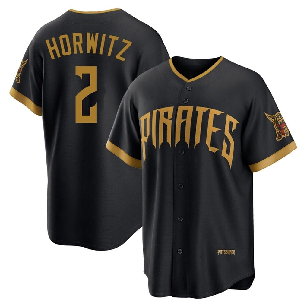 tocy P.Pirates #2 Spencer Horwitz Player Black 2026 City Connect Home Limited Stitched Jerseys