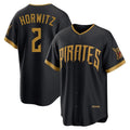 tocy P.Pirates #2 Spencer Horwitz Player Black 2026 City Connect Home Limited Stitched Jerseys