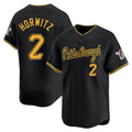 tocy P.Pirates #2 Spencer Horwitz Player Black Alt Home Limited Stitched Jerseys
