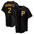 tocy P.Pirates #2 Spencer Horwitz Player Black Alternate 2025 Home Game Stitched Jerseys