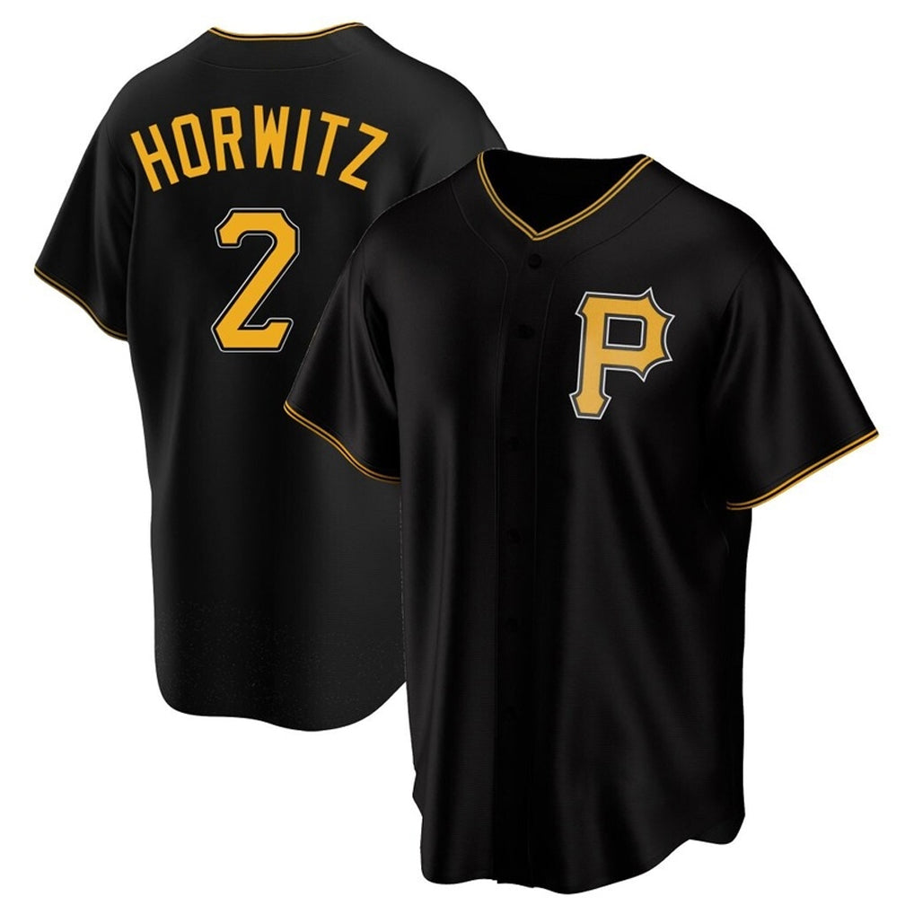 tocy P.Pirates #2 Spencer Horwitz Player Black Alternate 2025 Home Game Stitched Jerseys