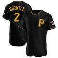 tocy P.Pirates #2 Spencer Horwitz Player Black Alternate 2025 Home Limited Elite Stitched Jerseys