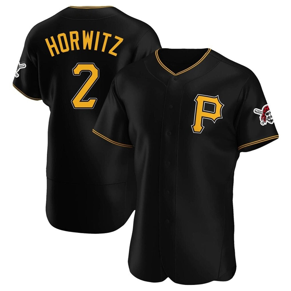 tocy P.Pirates #2 Spencer Horwitz Player Black Alternate 2025 Home Limited Elite Stitched Jerseys