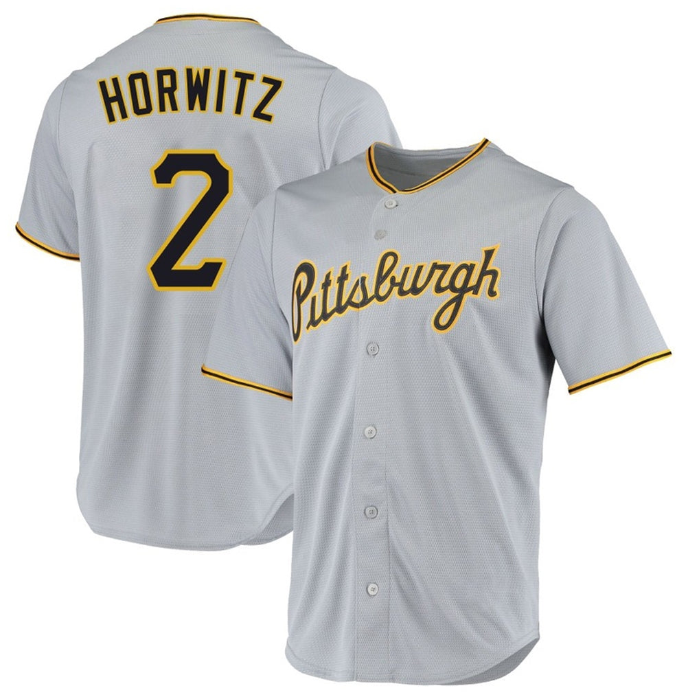 tocy P.Pirates #2 Spencer Horwitz Player Gray Road Home Game Stitched Jerseys