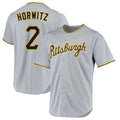 tocy P.Pirates #2 Spencer Horwitz Player Gray Road Home Game Stitched Jerseys