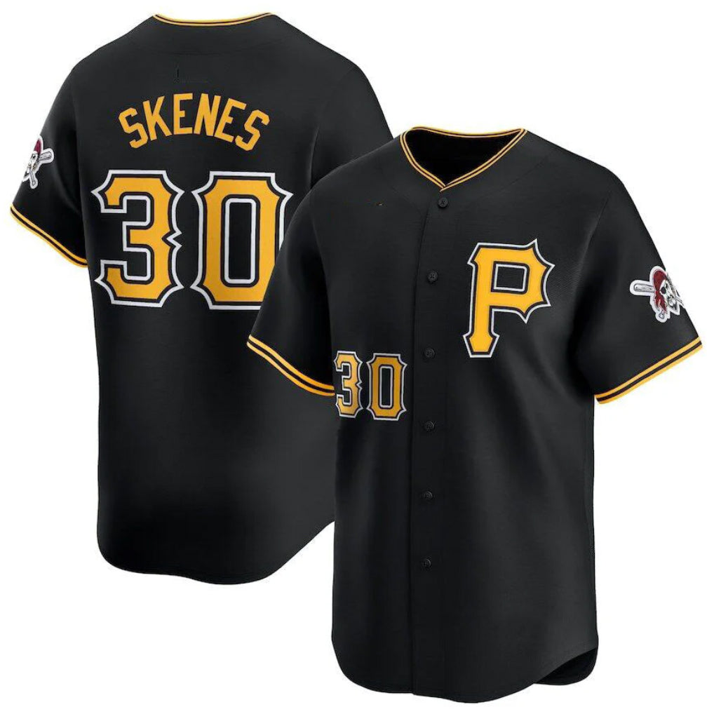 tocy P.Pirates #30 Paul Skenes Player Black Alt Limited Home Stitched Jerseys