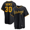 tocy P.Pirates #30 Paul Skenes Player Black Home Game Stitched Jerseys