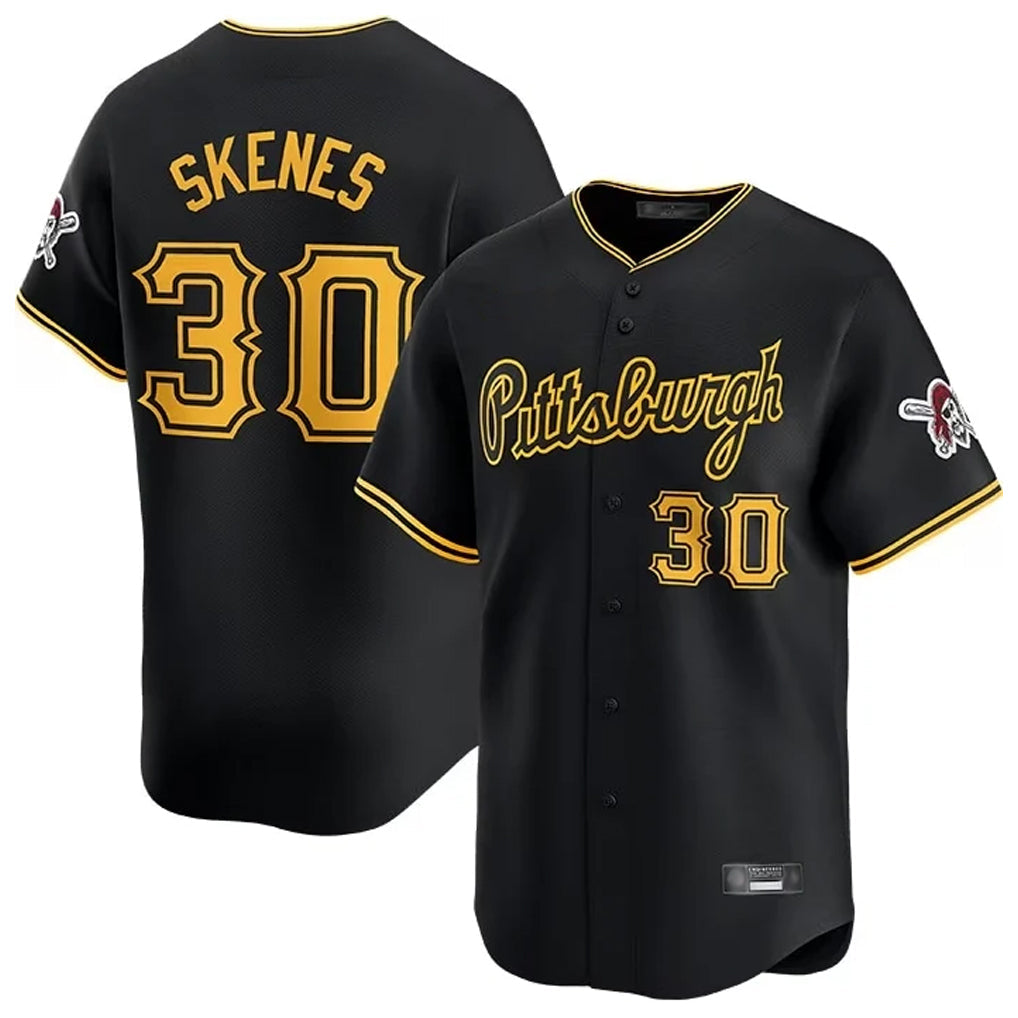 tocy P.Pirates #30 Paul Skenes Player Black Home Limited Stitched Jerseys