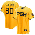 tocy P.Pirates #30 Paul Skenes Player Gold City Connect Home Limited Stitched Jerseys