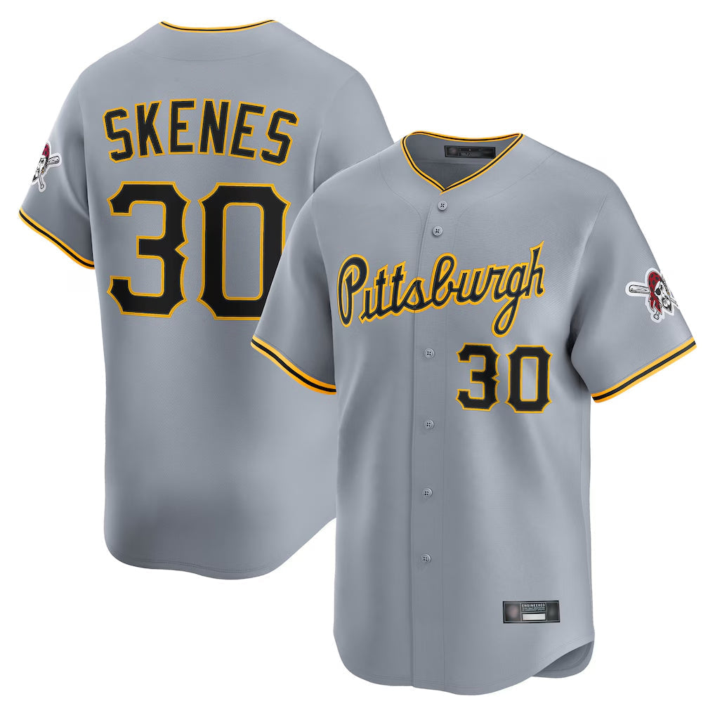 tocy P.Pirates #30 Paul Skenes Player Gray Road Home Limited Stitched Jerseys
