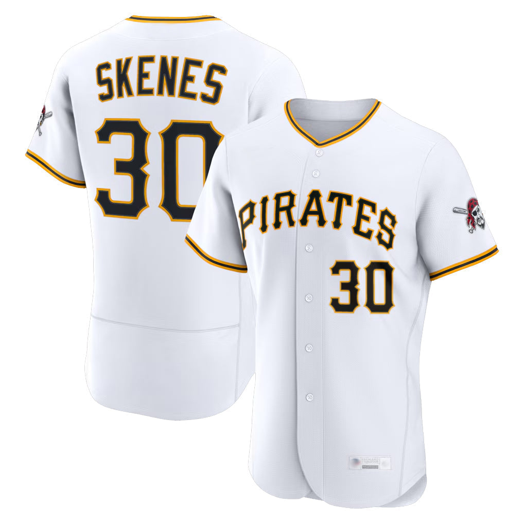 tocy P.Pirates #30 Paul Skenes Player White Home Limited Elite Stitched Jerseys
