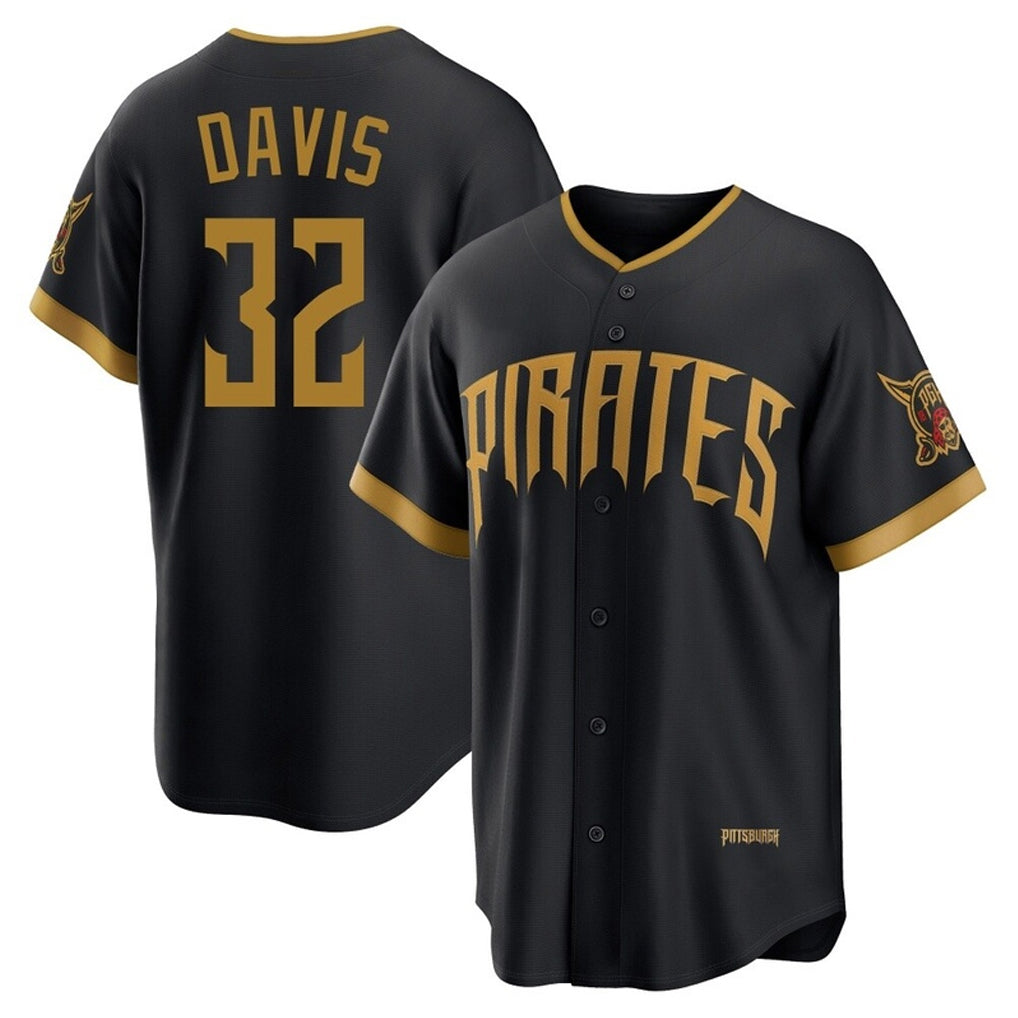 tocy P.Pirates #32 Henry Davis Player Black 2026 City Connect Home Game Stitched Jerseys