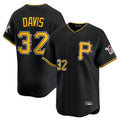 tocy P.Pirates #32 Henry Davis Player Black Alternate Limited Game Stitched Jerseys