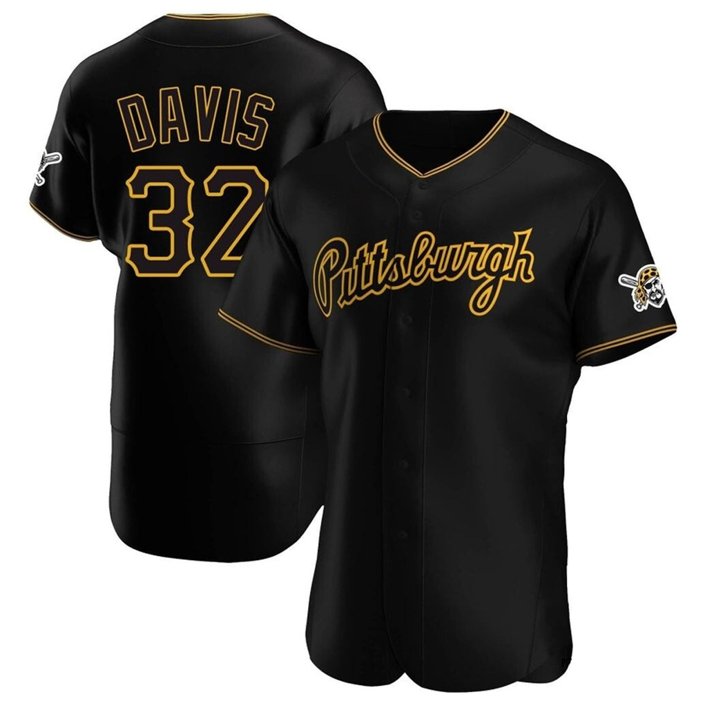 tocy P.Pirates #32 Henry Davis Player Black Home Limited Elite Stitched Jerseys