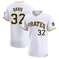 tocy P.Pirates #32 Henry Davis Player White Home Limited Elite Stitched Jerseys