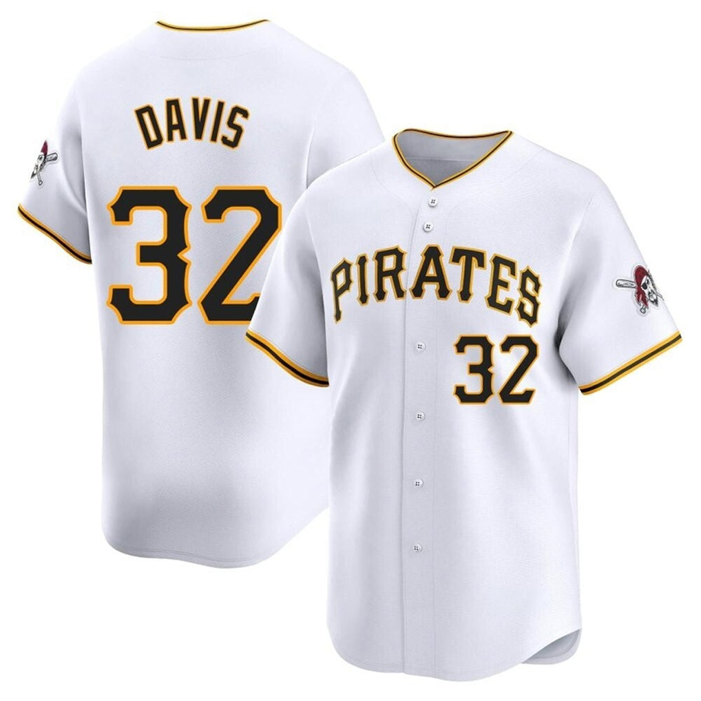 tocy P.Pirates #32 Henry Davis Player White Home Limited Stitched Jerseys