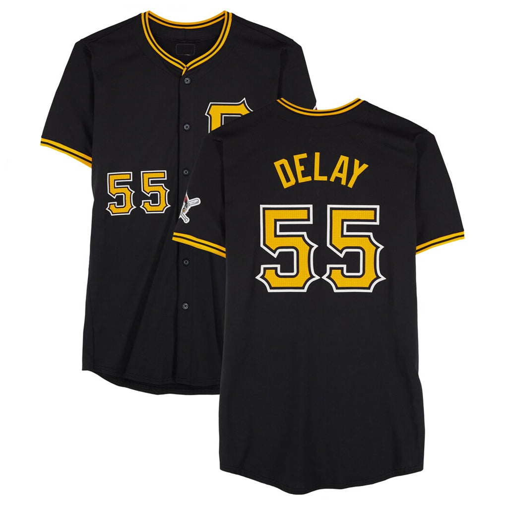 tocy P.Pirates #55 Jason Delay Player Black Alternate Limited Game Stitched Jerseys