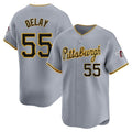 tocy P.Pirates #55 Jason Delay Player Gray Road Home Limited Stitched Jerseys