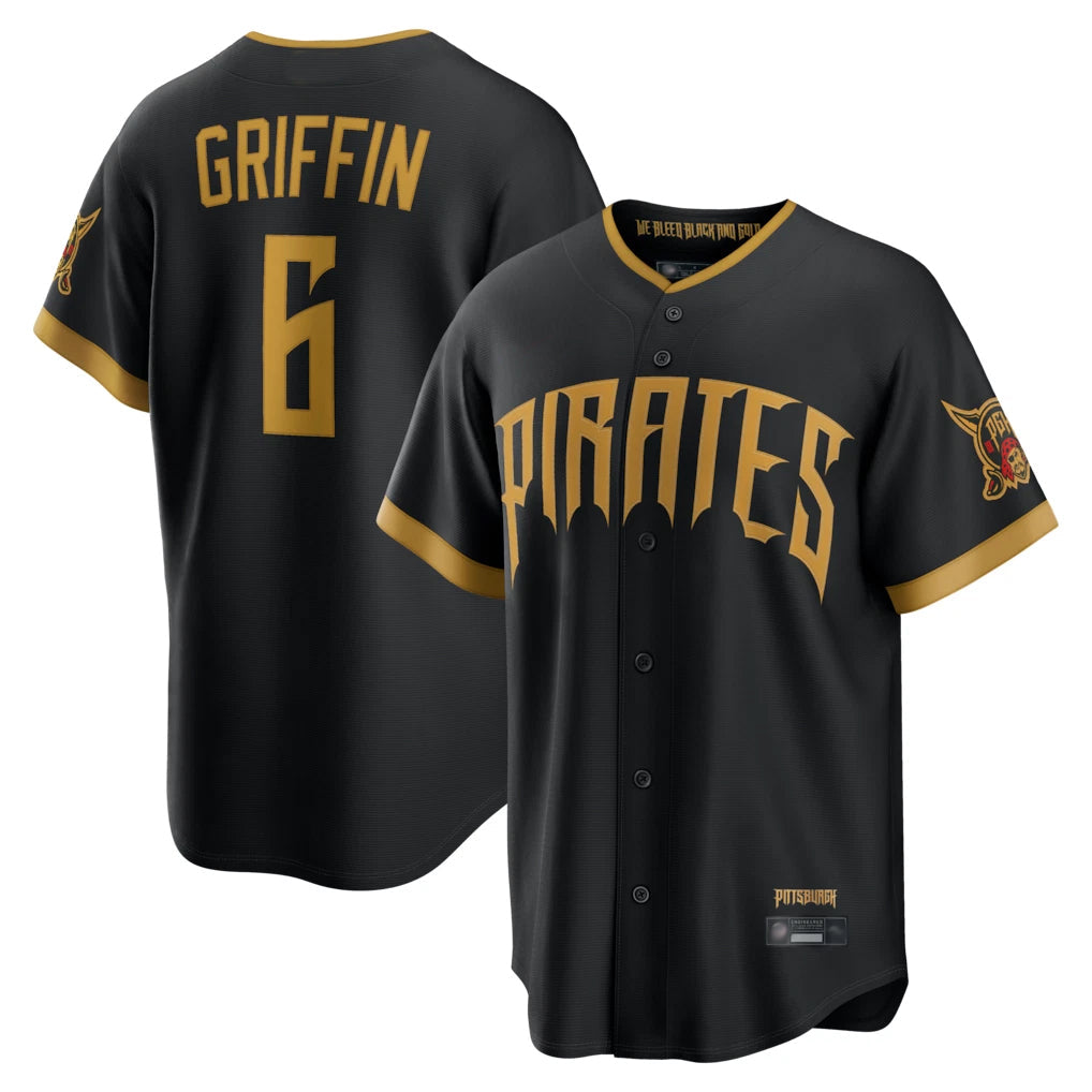 tocy P.Pirates #6 Konnor Griffin Player Black 2026 City Connect Home Game Stitched Jerseys