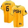 tocy P.Pirates #6 Konnor Griffin Player Gold City Connect Home Game Stitched Jerseys