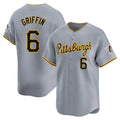 tocy P.Pirates #6 Konnor Griffin Player Gray Road Home Limited Stitched Jerseys