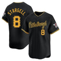 tocy P.Pirates #8 Willie Stargell Player Black Alt Home Limited Stitched Jerseys