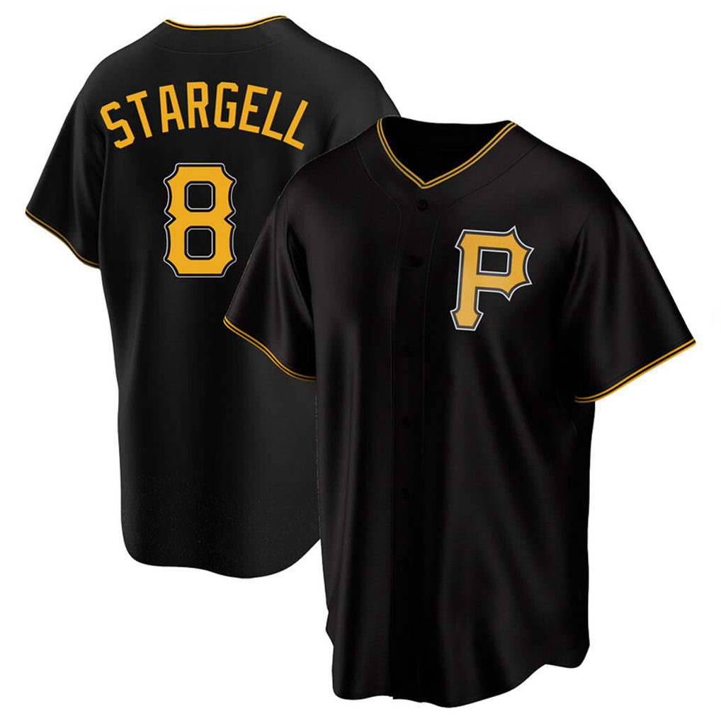 tocy P.Pirates #8 Willie Stargell Player Black Alternate 2025 Home Game Stitched Jerseys