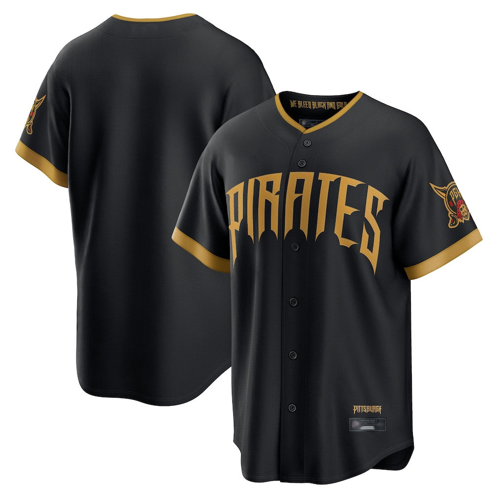 tocy P.Pirates Blank Player Black 2026 City Connect Home Limited Stitched Jerseys